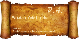 Patócs Adelinda névjegykártya